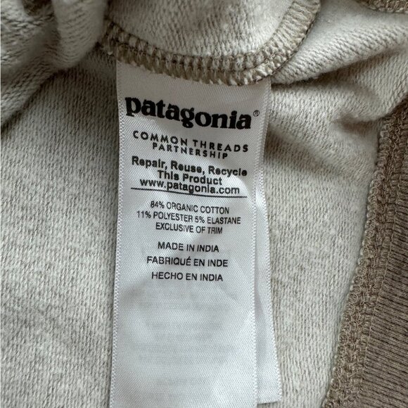 Patagonia Tan Hoodie Organic Cotton Men’s Size M - Picture 7 of 15